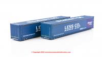 2F-028-005 Dapol 45ft Curtainside Container Twin Pack - Less CO2